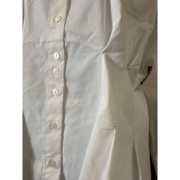 Anthropologie White Blouse “the Tobie” by Exquise long sleeved - Picture 7 of 9